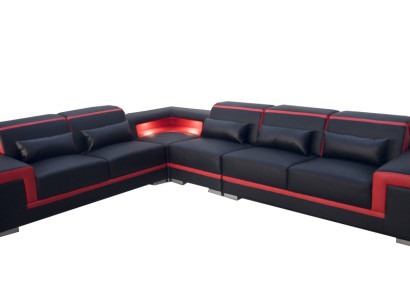 XXL Couch Corner Leather Sofa Living landscape Suite Design Modern Sofa L-shape G8020B