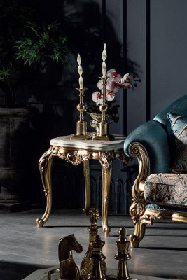 Side table Beige Living room Beautiful Wood Modern Design Furniture Luxury Table