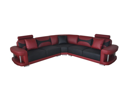 Leather Modern XXL Couch Living landscape Leather sofa Sofa set Sofa L-shape F3001B