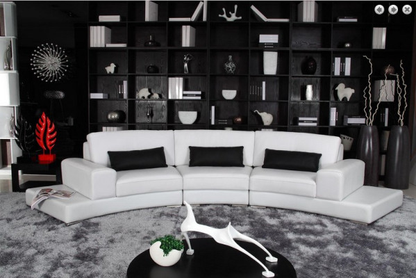 Leather sofa with USB Living landscape Corner sofa Eck Suite Design Modern Sofa A1130