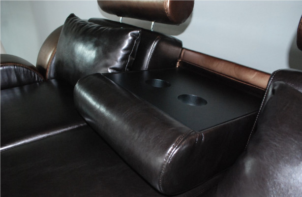 Elegant designer corner sofa Berlin II leather sofa corner sofa sofa couch