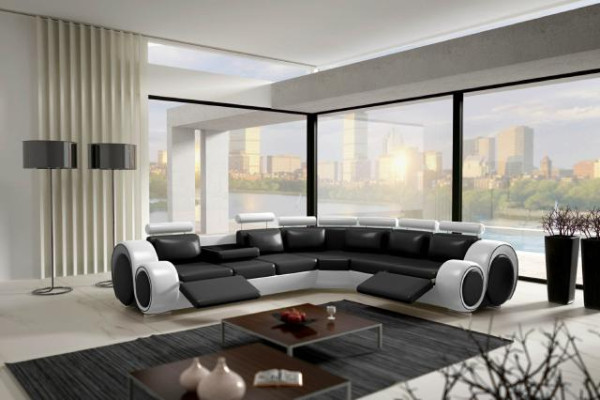 Our excellent large L-shaped designer sofa for stylish living