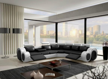 Our excellent large L-shaped designer sofa for stylish living