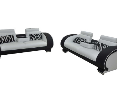Sofa Couch Seat Upholstery Complete Set Suite 3+3 Sofas Designer Couches Leather