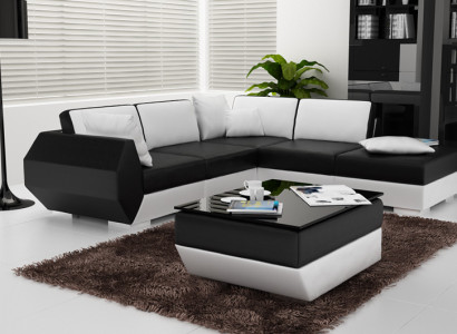 Elegant leather corner sofa, multifunctional and stylish for your home