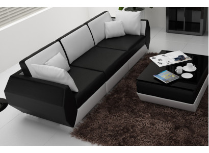 Leather sofa couch sofa set 3+3 seater suite design modern sofa set USB new