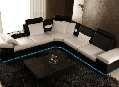 Living room sofa leather sofa seating set modern multifunction s couch USB