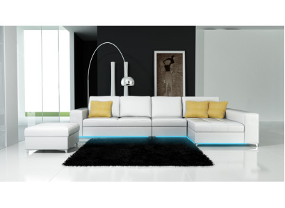 Leather sofa sofa couch USB living landscape corner sofa suite design modern new K5005