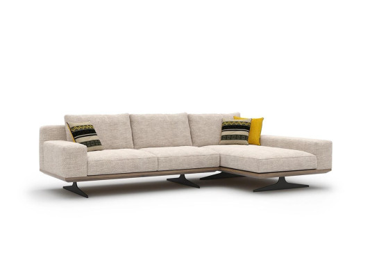 Designer Luxury Textile Upholstered Sofa L-shape Living room 2x Coffee table Furnishings