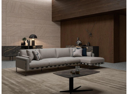 Living room Upholstery Textile Upholstered Sofa L-shape Furnishings Luxury Designer Furniture