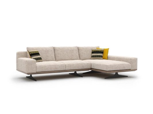 Corner sofa Designer Sofa L-shape Suite Couch Living room Upholstery Textile new