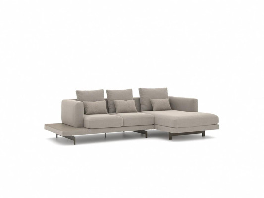 Designer Gray Sofa Couch L-shape Modern Corner sofa Upholstered furniture Living room