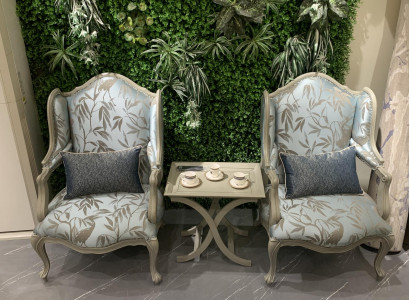 Armchair Fabric Single Seater Furniture Relax Seat Design Couch Textile Living room Armchair