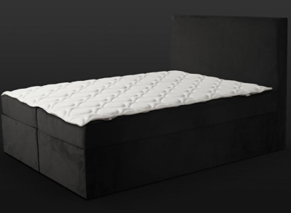 Black Double bed Classic s Bedroom furniture Design Elegant Fabric new