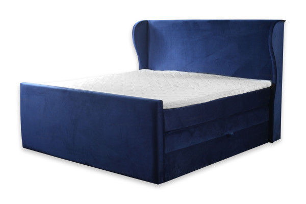 Designer double bed in a modern style with minimalism elements