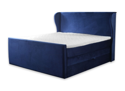 Designer double bed in a modern style with minimalism elements