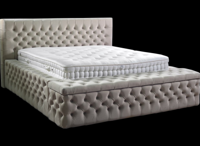 Chesterfield Double Hotel Beds Sleep Room Leather Modern Bed Upholstery