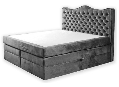 Box spring bed Beds Upholstery Bed Hotel Leather Textile Fabric 180x200cm Velvet Furniture