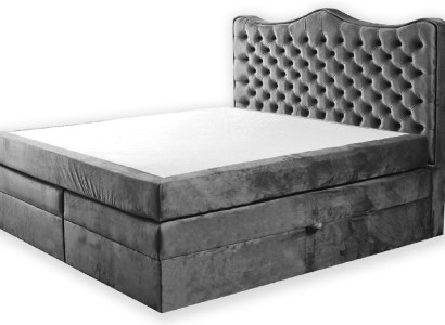Box spring bed Beds Upholstery Bed Hotel Leather Textile Fabric 180x200cm Velvet Furniture