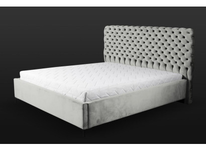 Gray Chesterfield Bed Classic s Bedroom Furniture Design Elegant Fabric