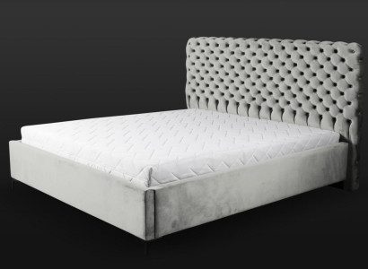 Gray Chesterfield Bed Classic s Bedroom Furniture Design Elegant Fabric