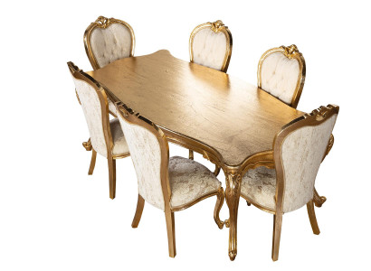 Table 6x Chairs Dining room Suite Set Complete's Set 7tlg new Dining set