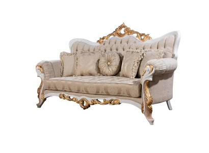 Sofa 3 Seater Fabric Three Seater Sofas Luxury Living room Baroque Style Couch Baroque