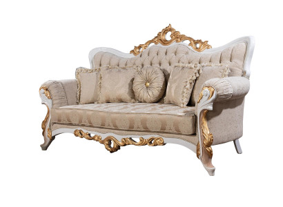 Sofa 3 Seater Fabric Three Seater Sofas Luxury Living room Baroque Style Couch Baroque