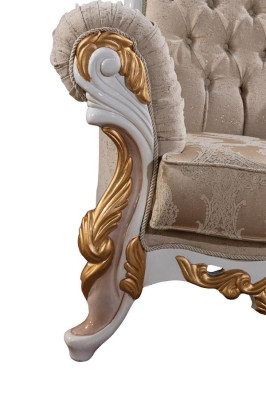 Sofa 3 Seater Fabric Three Seater Sofas Luxury Living room Baroque Style Couch Baroque