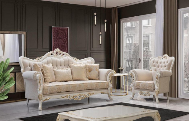 Sofa set 3+3+1+1 Seater Set Design Sofa Upholstery Classic Couches