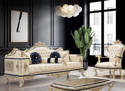 Sofa set 3+1 Seater Set Design Sofa Upholstery Couches Couch Classic Luxury new