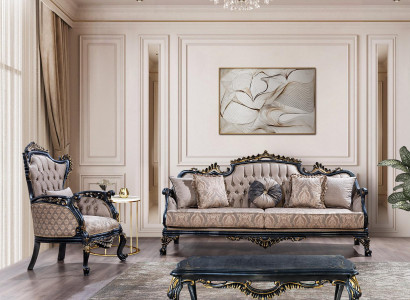 Chesterfield Sofa set 3+1 Seater Set Design Sofa Upholstery Couches Luxury new