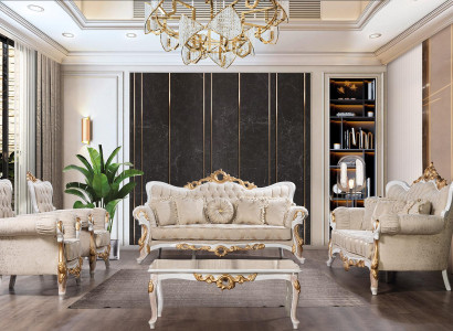 Sofa set 3311 Seat Set Design Sofa Upholstery Couches Classic Coffee table