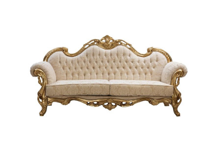 Sofa 3 Seat Fabric Three Seater Sofas Luxury Living room Chesterfield Baroque