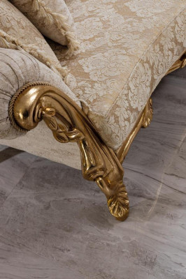 Sofa 3 Seat Fabric Three Seater Sofas Luxury Living room Chesterfield Baroque