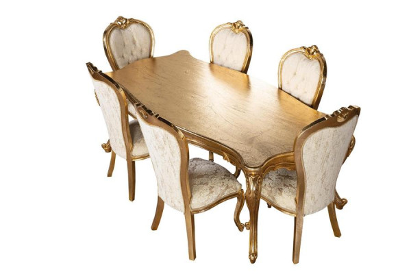 Dining room Suite Set Table 6x Chairs Sideboard Mirror Dining set 9pcs