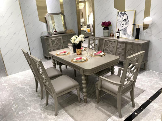 Suite Wood Furniture Sets Dining set Dining room Suite 6x Chair Set Chairs new