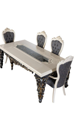 Dining table Dining set Classic r Table Dining room Set 7tlg Set Chair 6x Chairs new