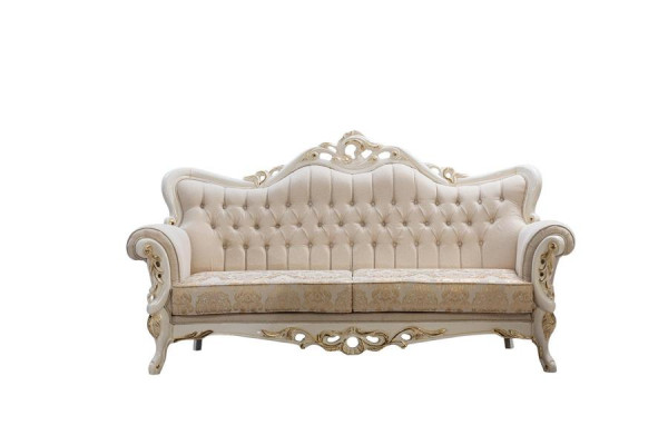 Sofa 3 Seater Fabric Three Seater Sofas Luxury Living room Baroque Style Couch Baroque