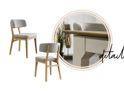 Chair Dining room Armchair Chairs Wood Beige Single Seater Modern Armchair