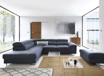 Textile Sofa Corner sofa Sofa Couch Upholstery Living landscape Textile Sofas Couches L-shape