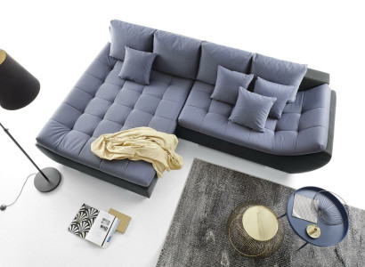 Modern Design Sofas Couchs Furniture Fabric L-shape Living room Corner sofa