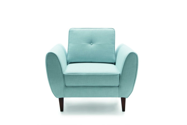 Design Chesterfield Fabric Couch Armchair 1 Seater Upholstery Sofas Lounge Club
