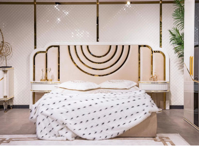 Modern Bedroom Set Bed + 2x Bedside tables Design Furniture 3 pcs. new