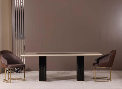 Dining room set luxury 4x chairs + dining table dining set suite armchairs modern