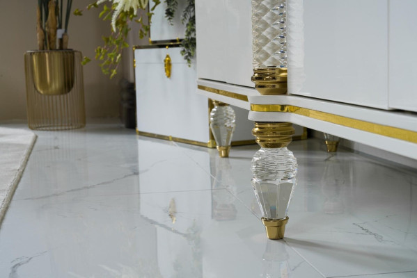 Sideboard Wardrobe High Gloss Furniture Wood Luxury Chest of drawers Sideboard with Mirror Luxury