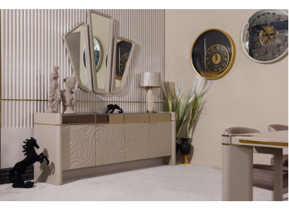 Sideboard Sideboard Luxury Suite Chest of drawers Wood Chests of drawers Modern 225cm
