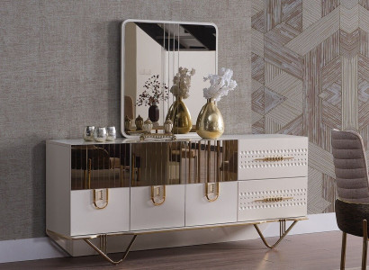Sideboard Wardrobe High Gloss Furniture Wood Luxury Chest of drawers Sideboard