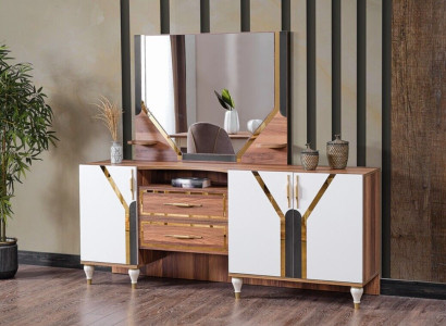 Sideboard Wardrobe Brown High Gloss Furniture Wood Luxury Chest of drawers Sideboard new