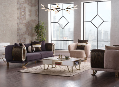 Prestigious 3+3+1 Living room Suite Living room set two sofas and Armchair new